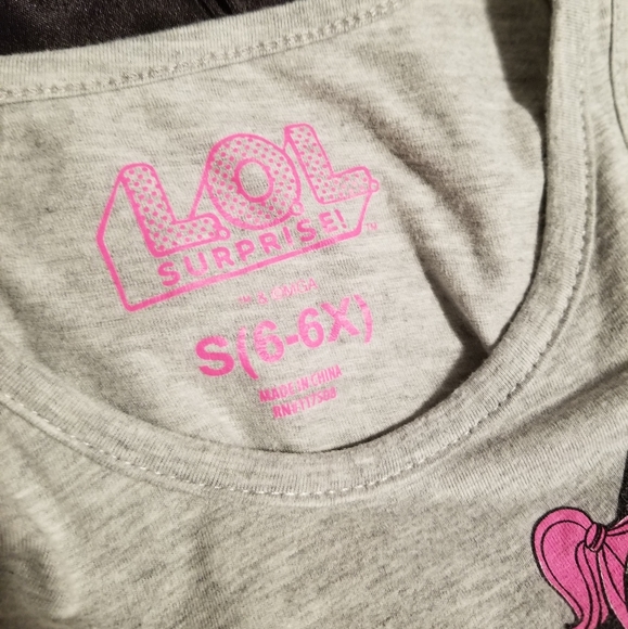 LOL Dolls Gray Tank Top Small 6/6X - Picture 5 of 5